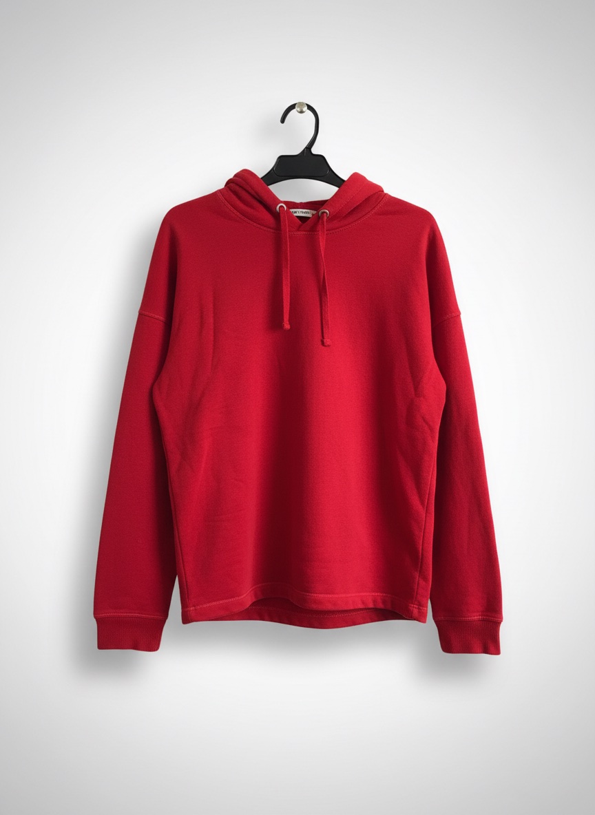 Sweat à capuche rouge avec bandes latérales - Style Sportswear