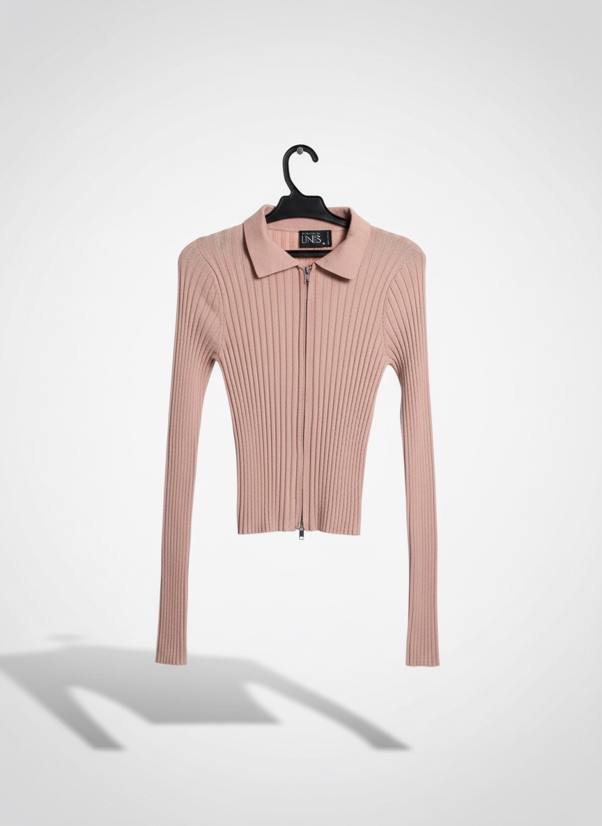 Gilet zippé à col - Parallel Lines
