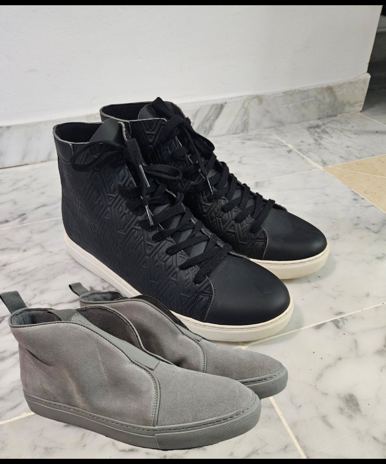 Lot de deux boots armani exchange et calvin klein pointure 45