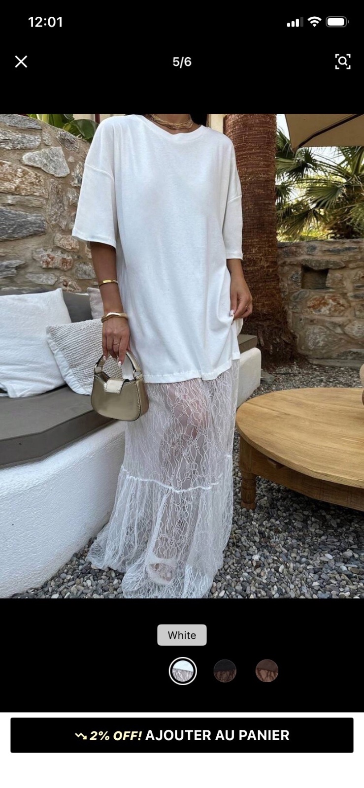 Robe avec dentelle 