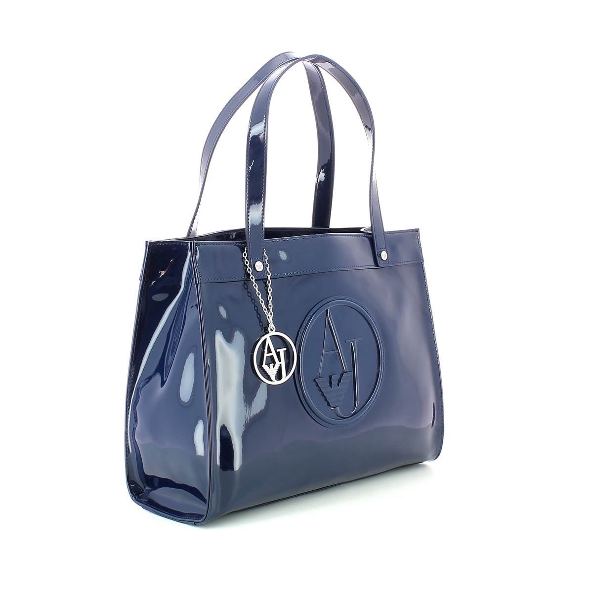 Sac Armani Jeans bleu verni