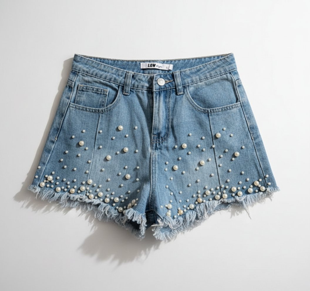 Short avec des perles