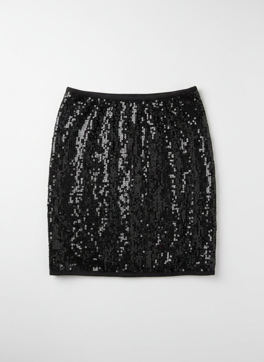 Une jupe a sequins tendance