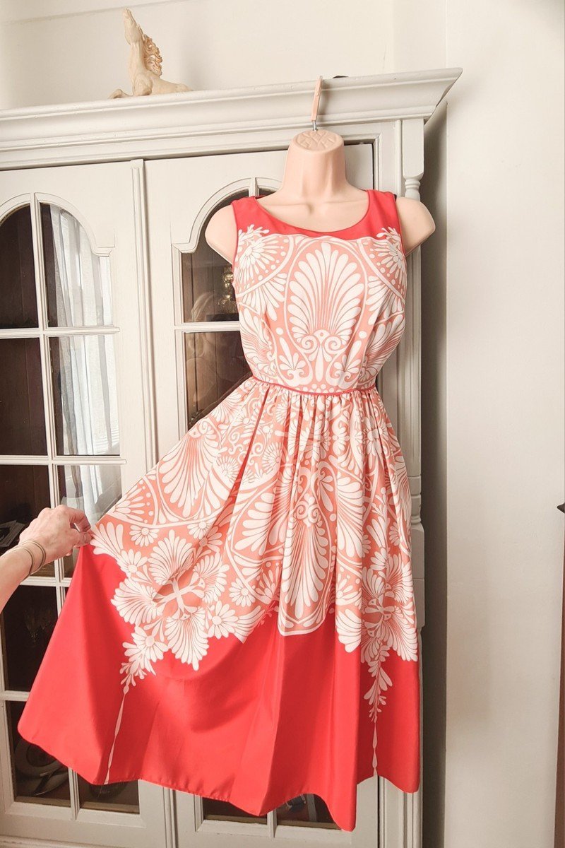 Robe rose corail