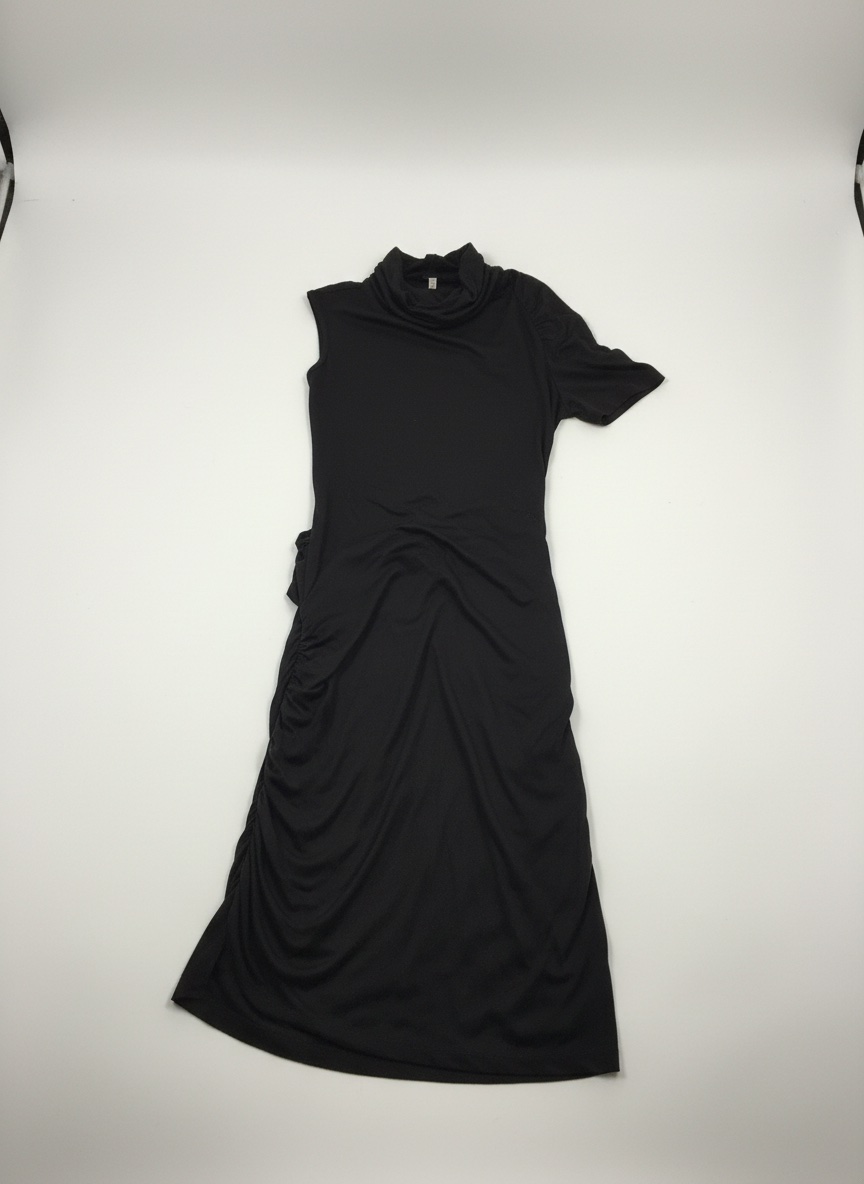 Robe marron ajustée 
