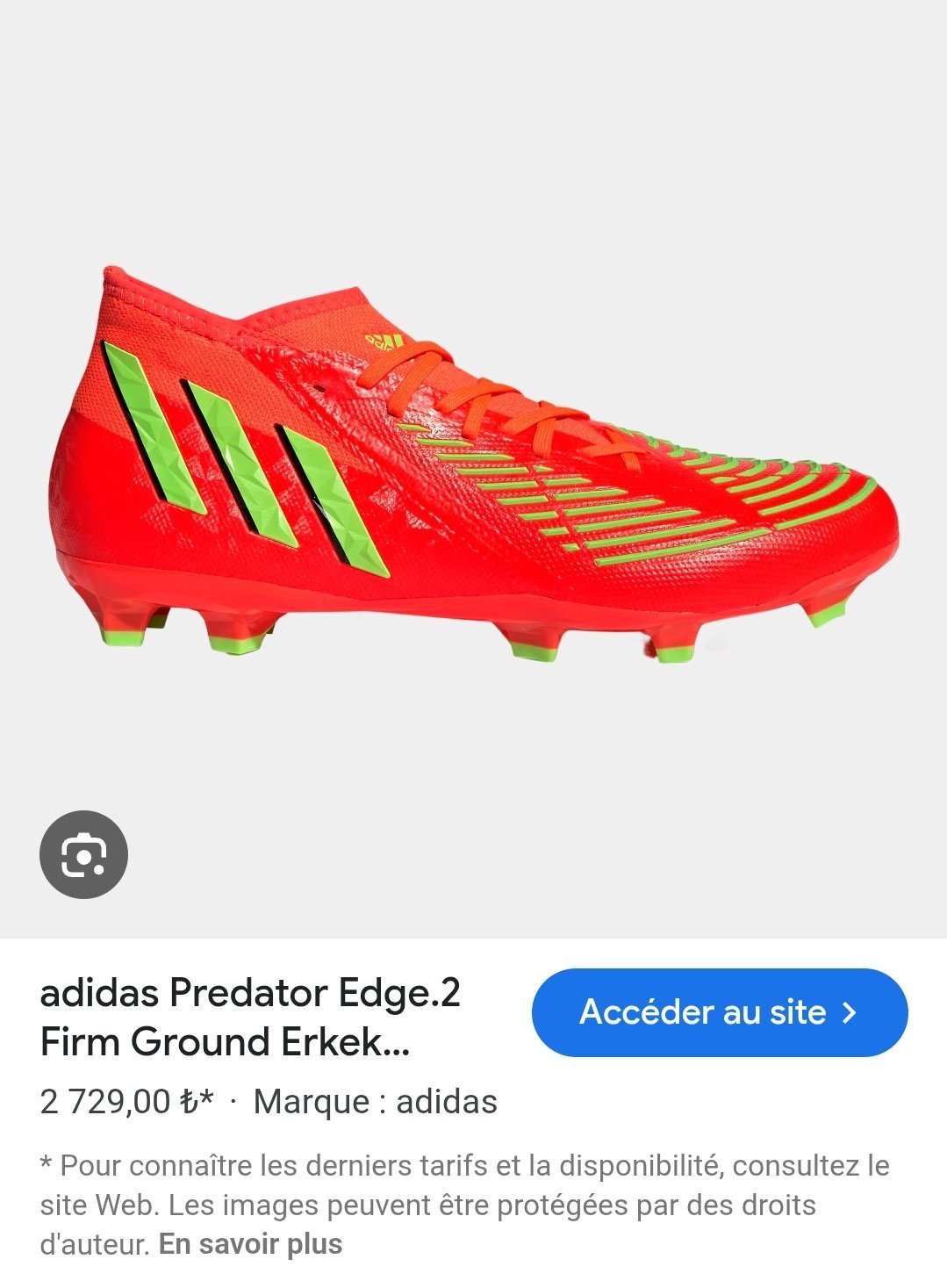 Crampon adidas predator