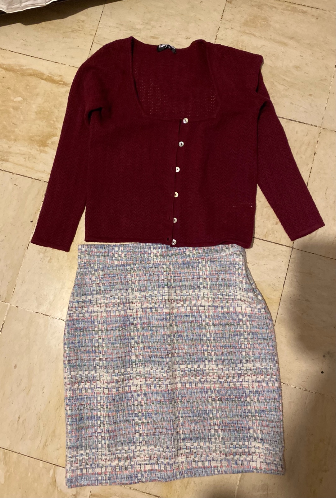 Ensemble jupe et gillet