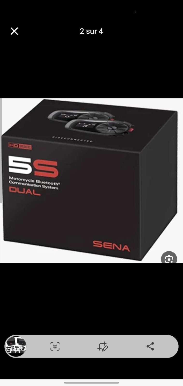 2 Intercoms moto SENA (État neuf dans son paquet)
