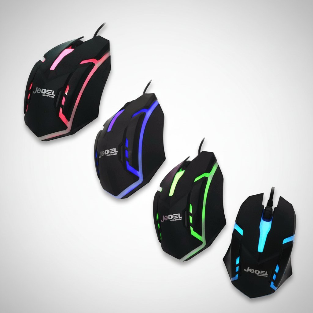 Souris Optique Gamer Filaire 7 COLOURS LED Glowing