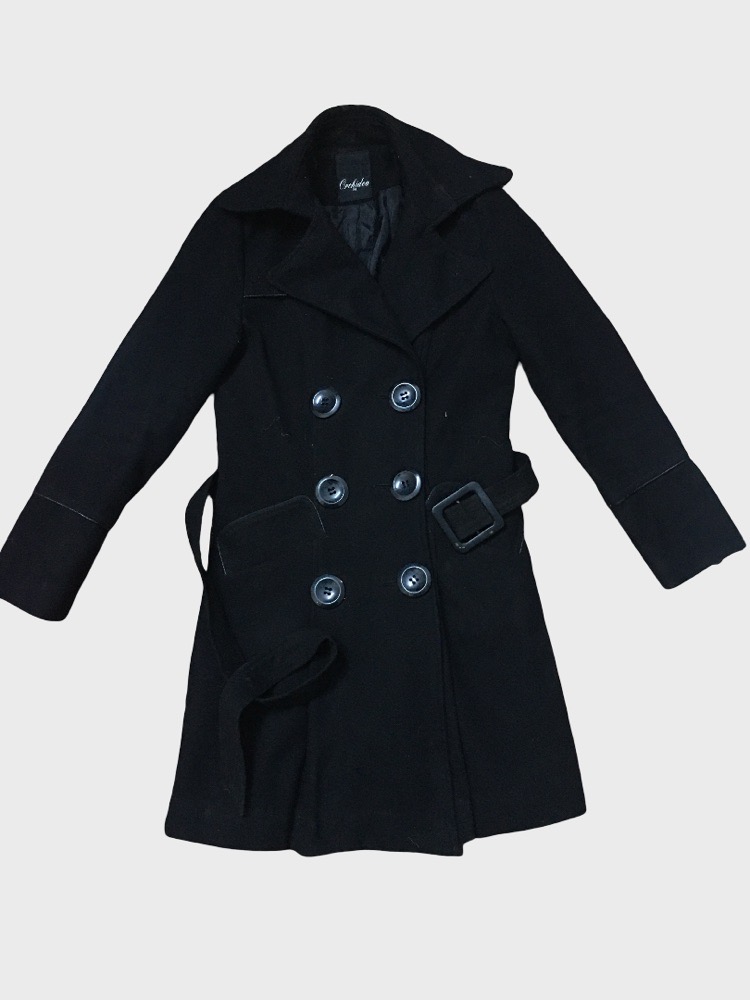 Manteau noir pour femme taille M
