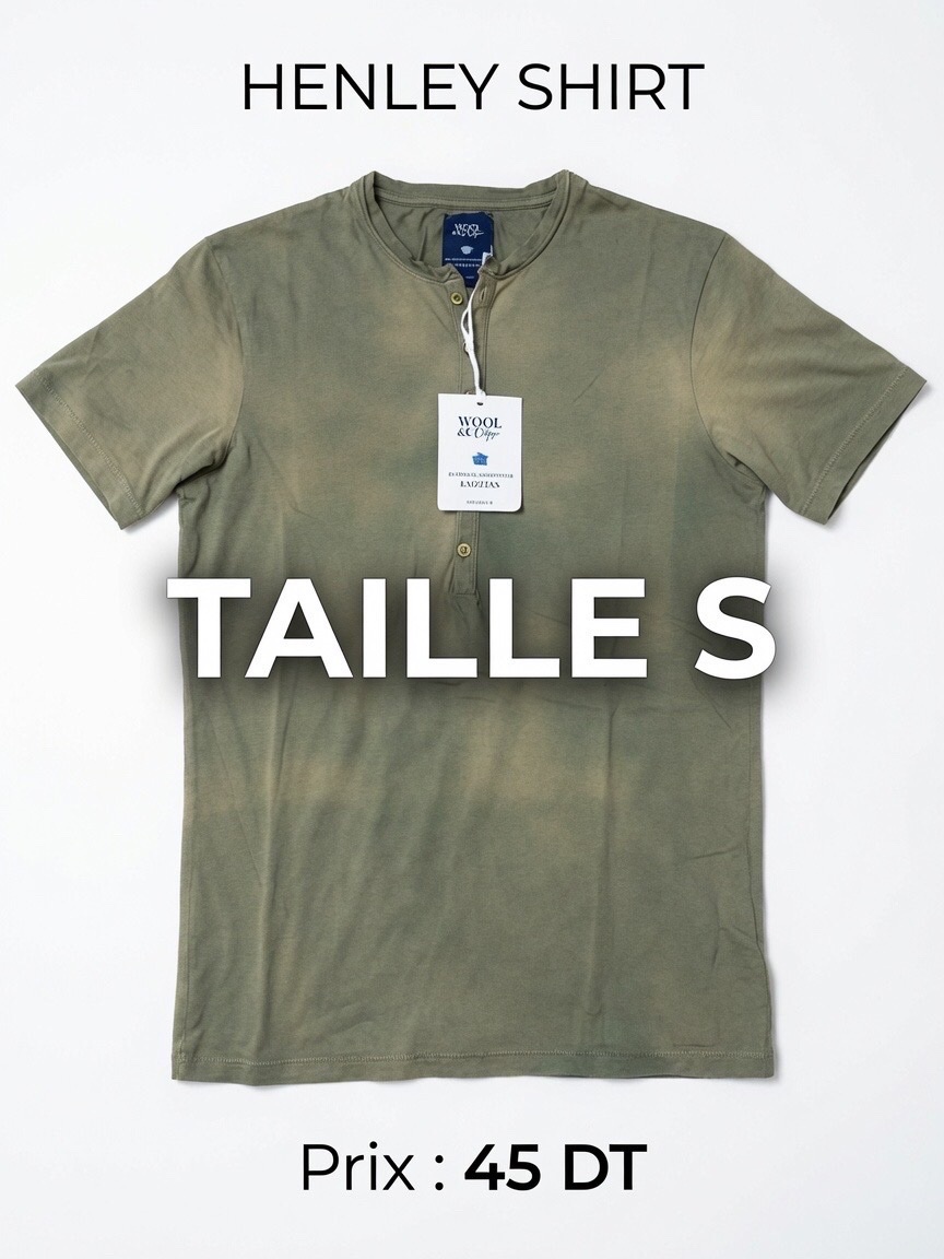 T shirt 6 boutons taille S pour homme