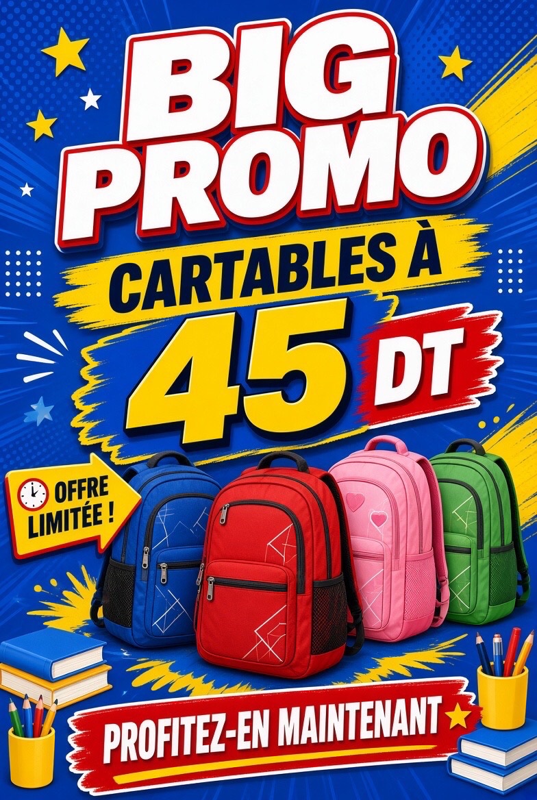 Big promo sur des cartables pour filles