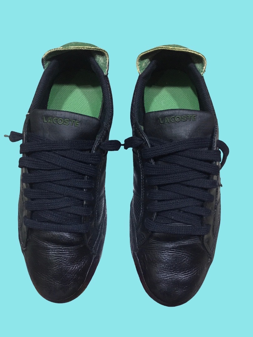 Sneakers noir lacoste pour homme