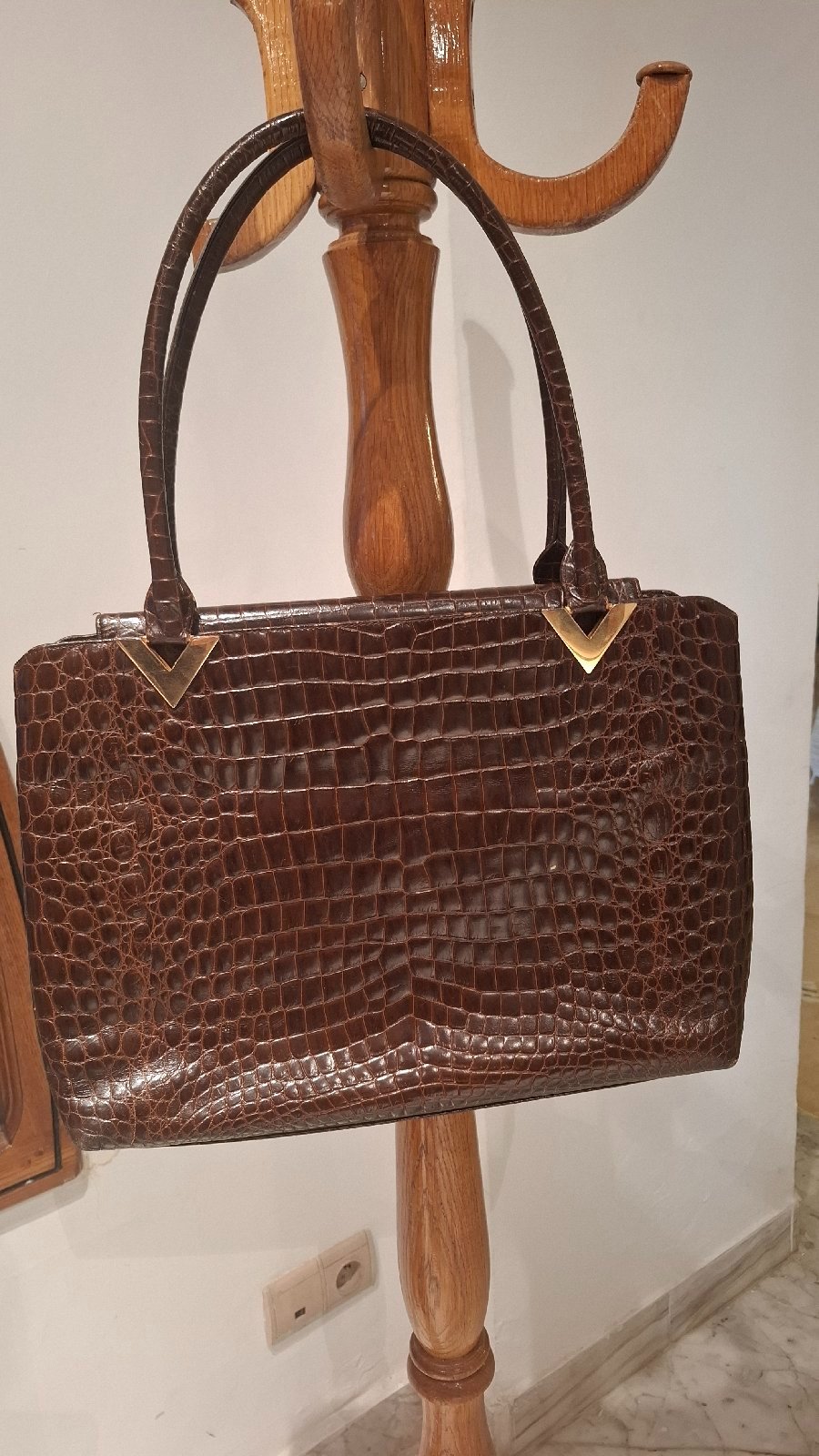 Sac Valentino en cuir embossé  crocodile