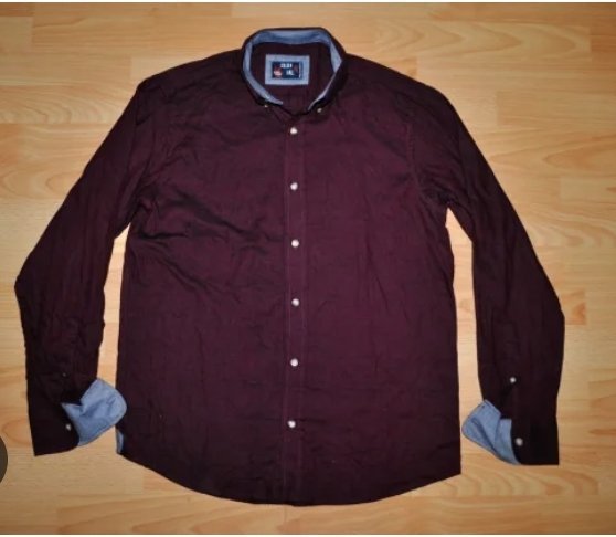 Chemise rouge bordeaux pour homme est de la marque Golden Fall, made in Germany 