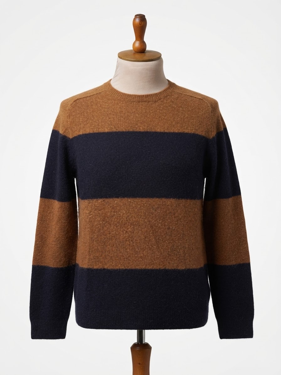 Pull rayé Massimo Dutti - Laine & Alpaga - Taille XS /S 
