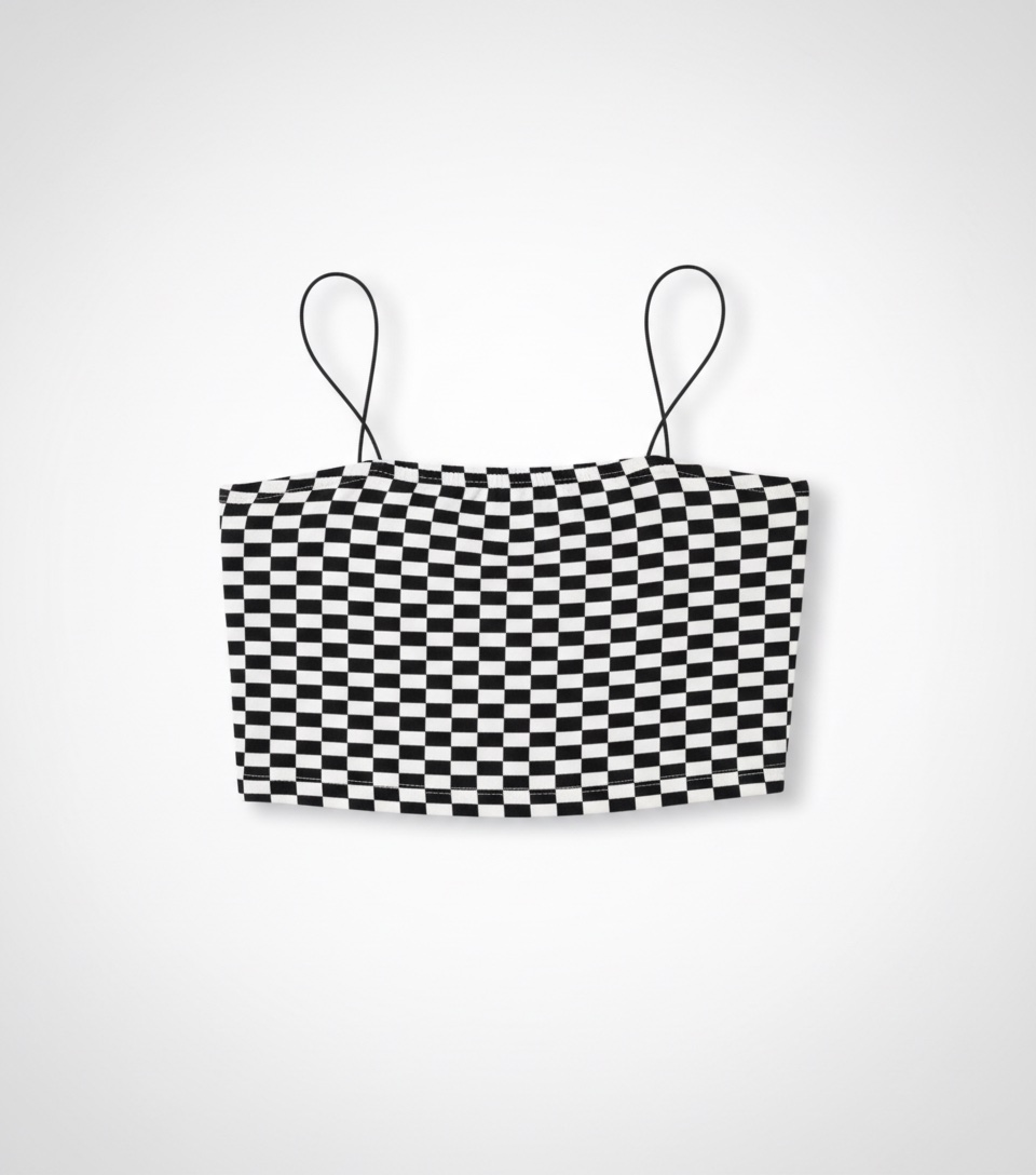 Débardeur damier noir & blanc