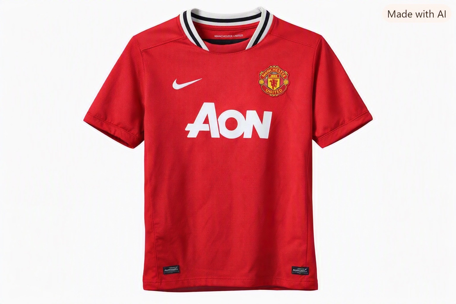 Manchester United 2010–11 Home Shirt – Nike AON Authentic