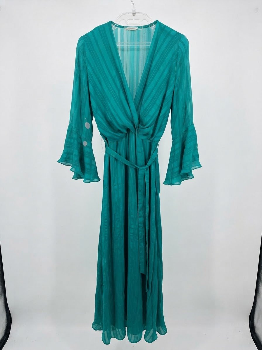 Robe effet satiné lamé