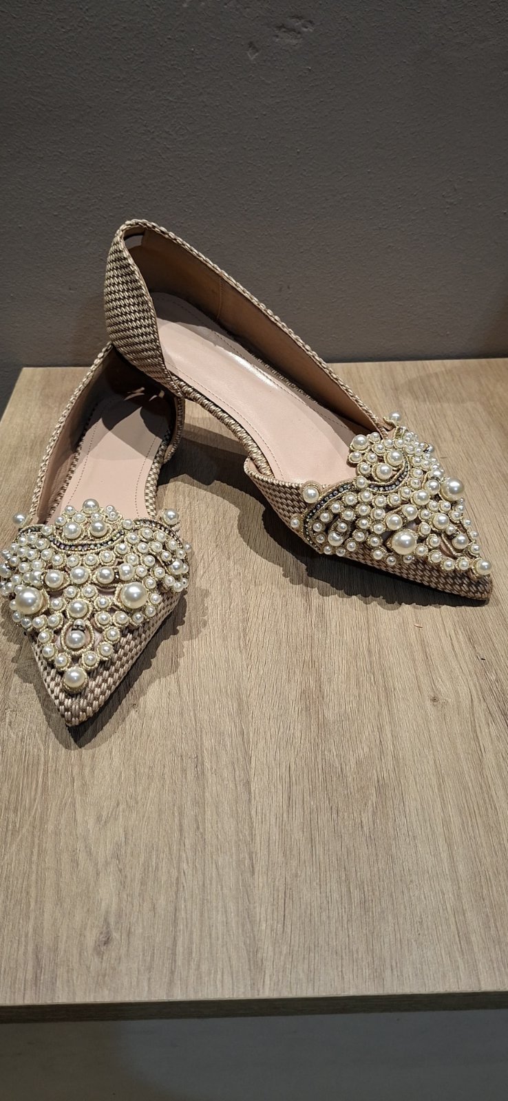 Ballerine soirée avec des perles