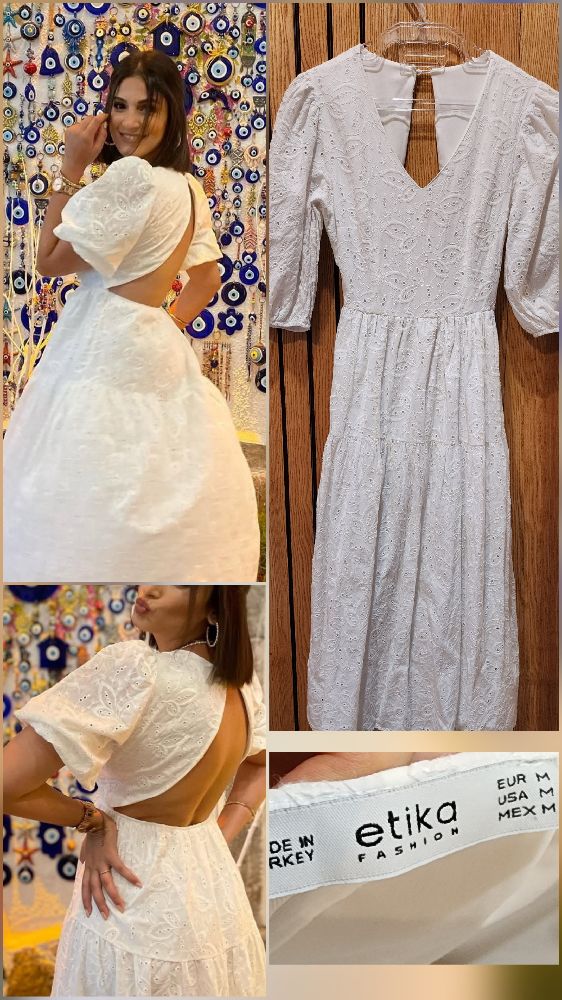Robe en broderie anglaise