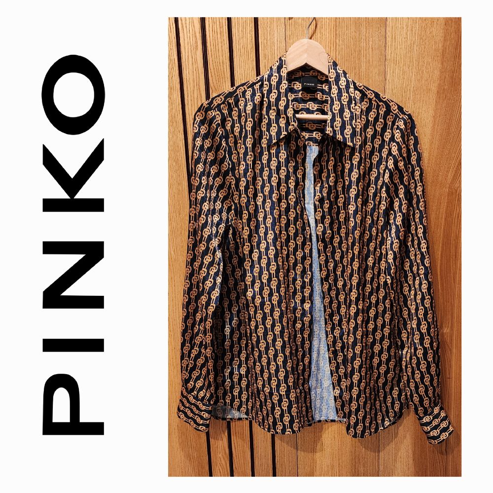 Chemise imprimé chaînes signée PINKO