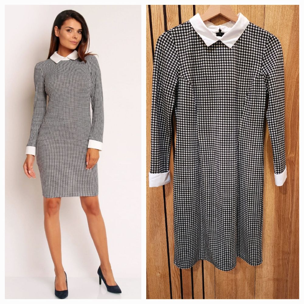 Robe pied de poule print sasio