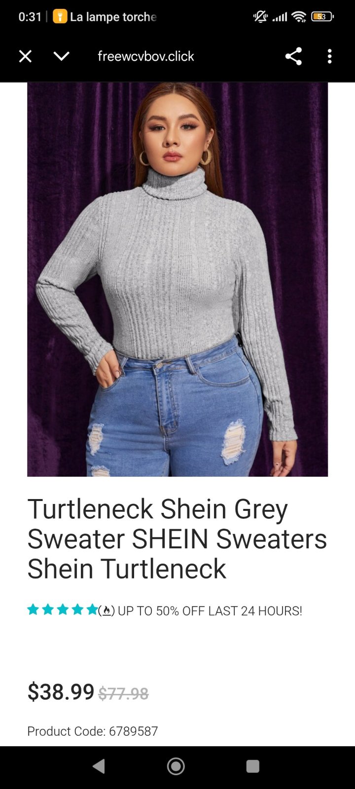 Pull shein xl