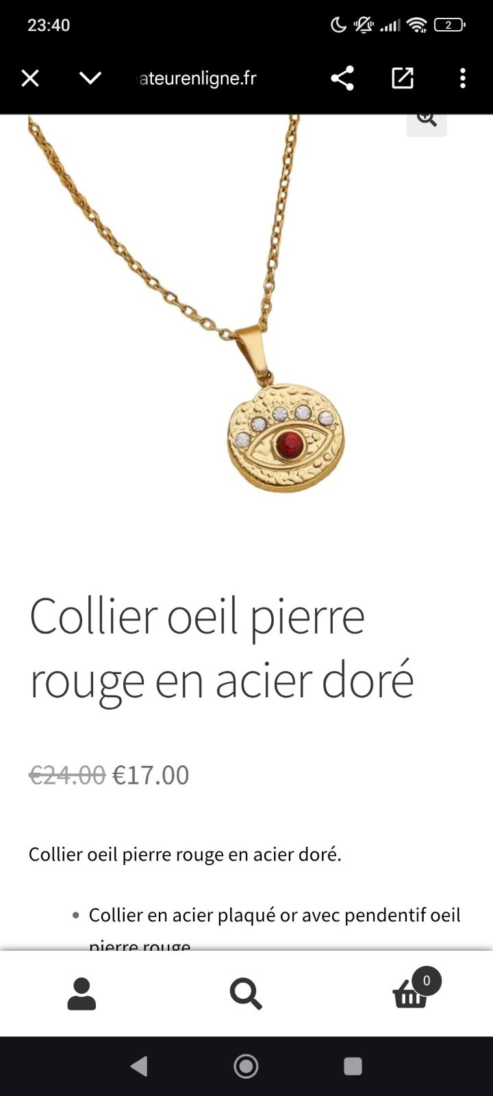 Collier neuf