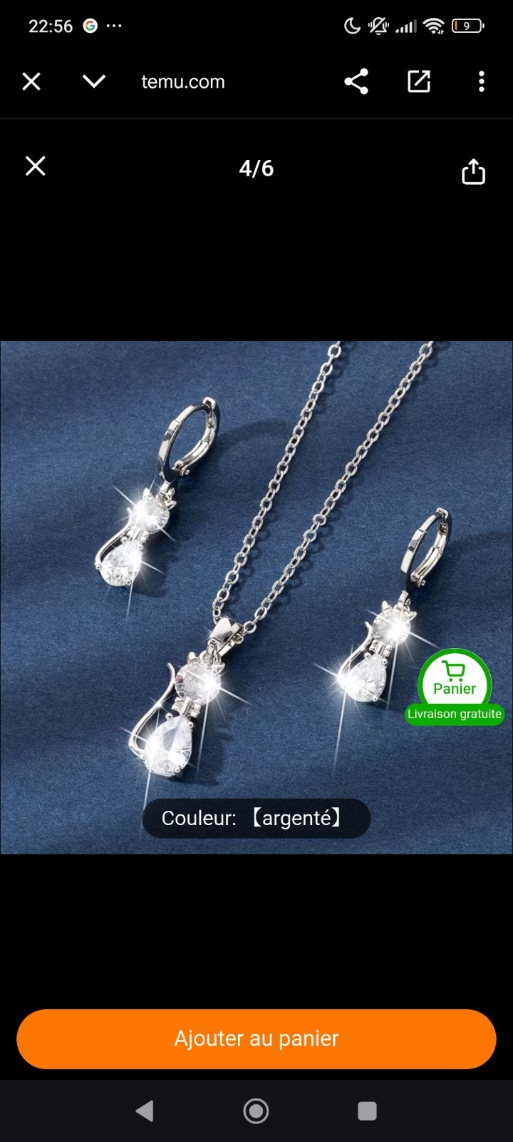 Parure argent 