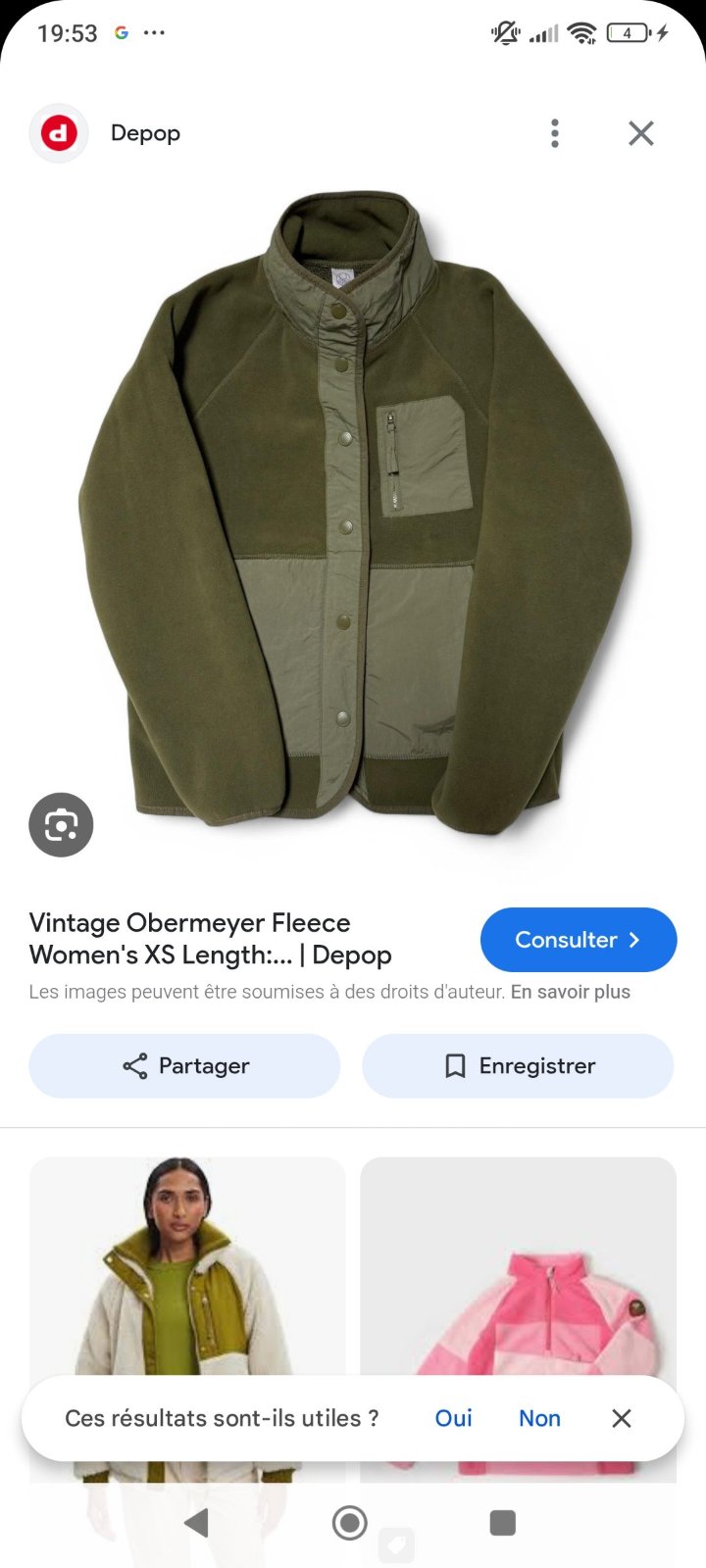 Veste taille large 