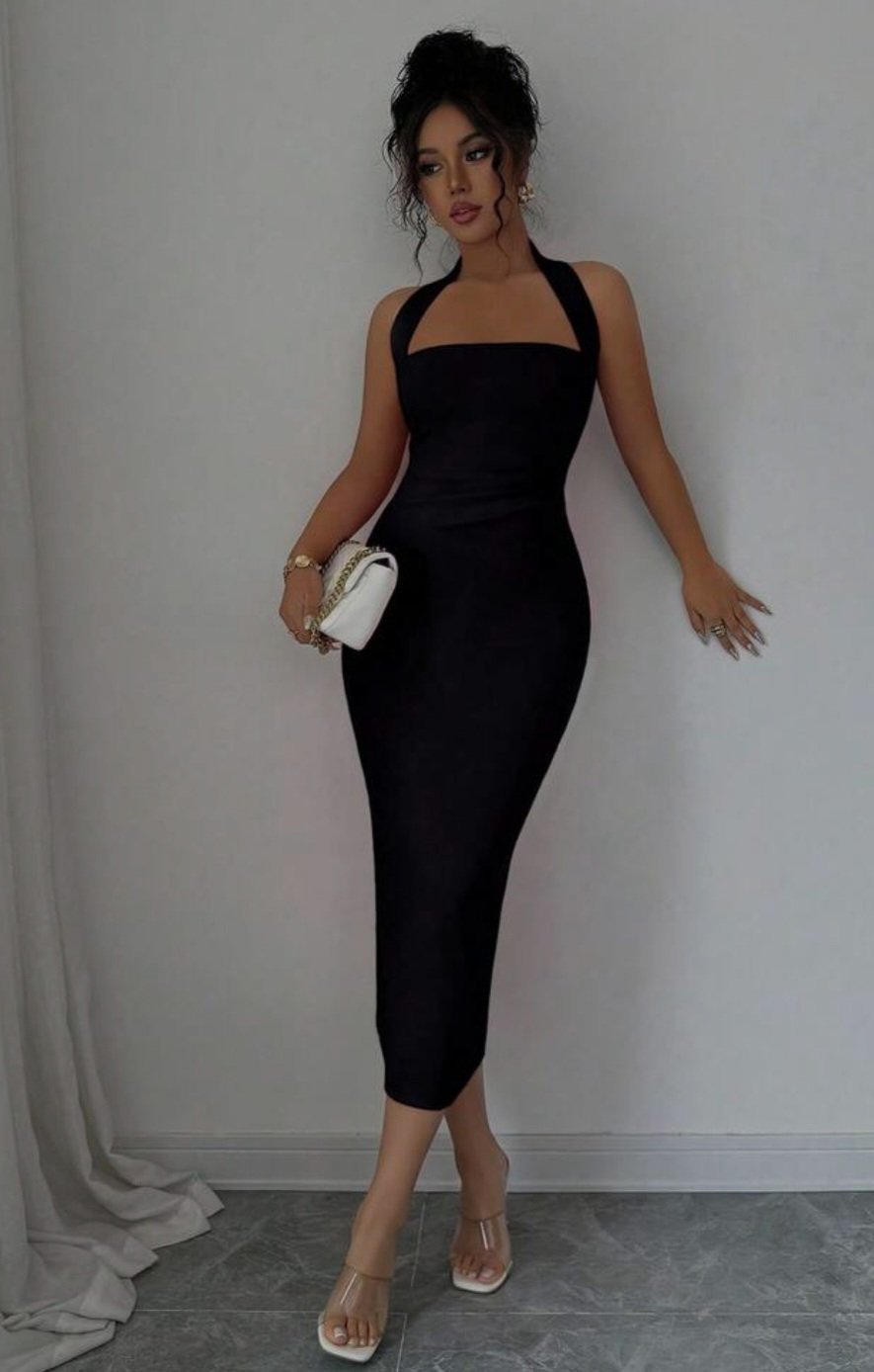 Robe mi -longue 