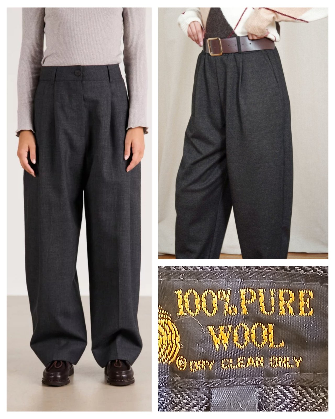  profitz prix choooc 🤩Pantalon habillé Collectible Gold by Bergamo New York, 100% laine pure. Coupe élégante, tissu de qualité XL 
