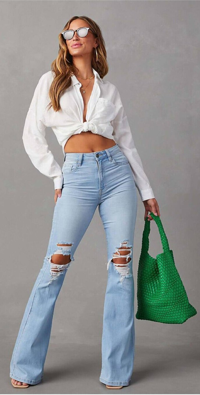  Neuf 💕Hi Rise 💕pontalon très à la mode taille 🩵 M - 38 🩷 