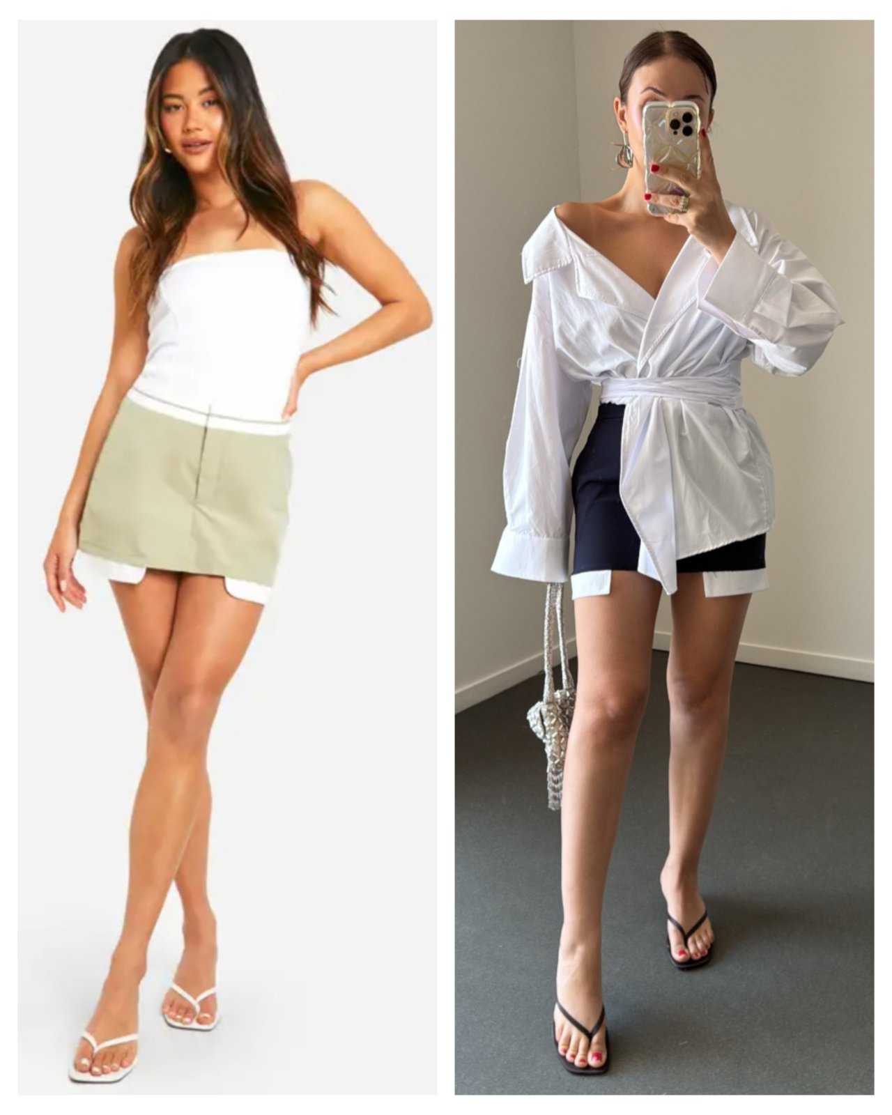 Mini Jupe vert boohoo taille S- petit M neuve avec etiquette 