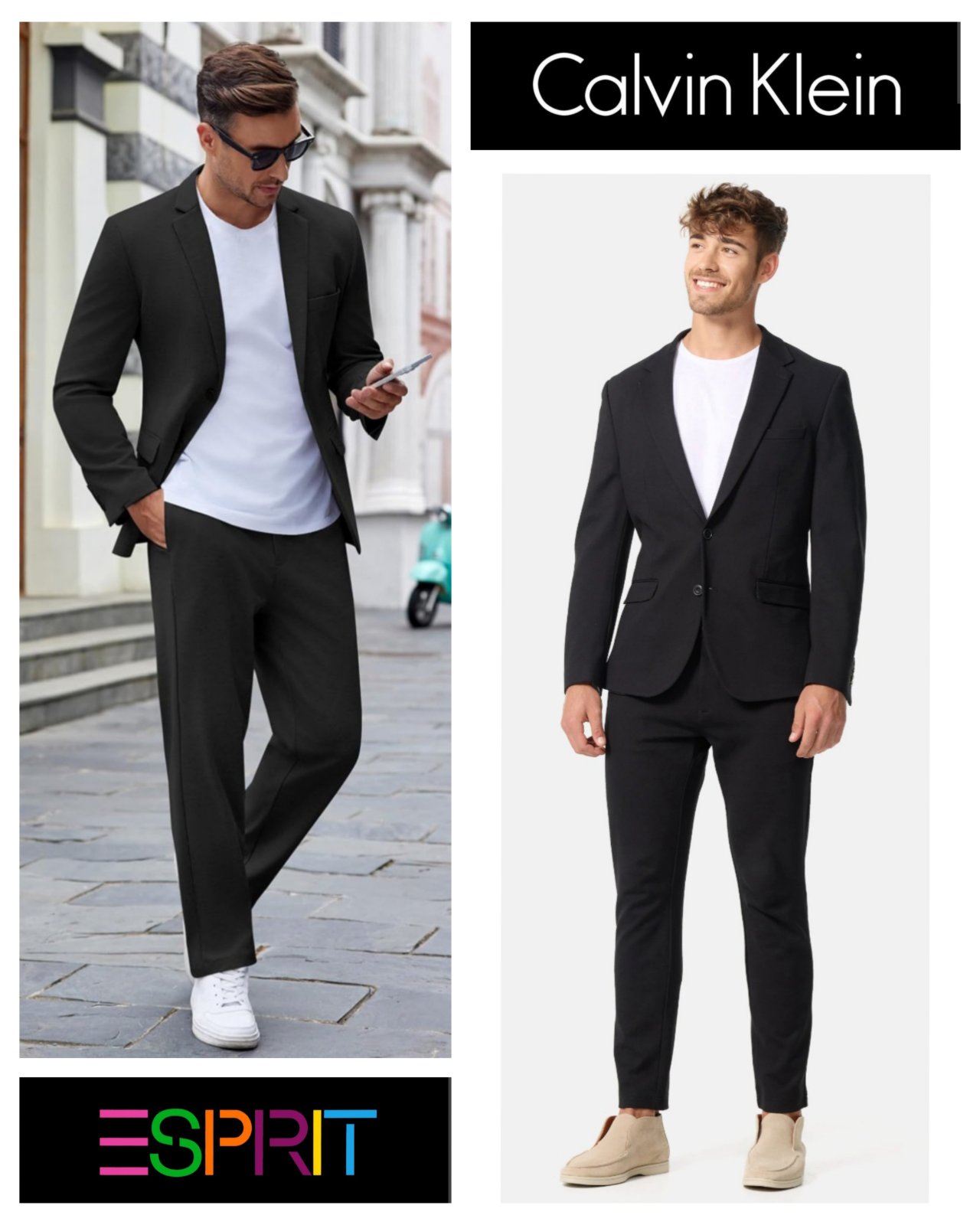 Authentique Lot de 2 blazers, l'alliance parfaite entre style et praticité (calvin + esprit) neuf sans étiquette kil 3ada blech flous tayaht jemla fi lot wadditkom bih ..prix impossible tal9a kifou walah jamais