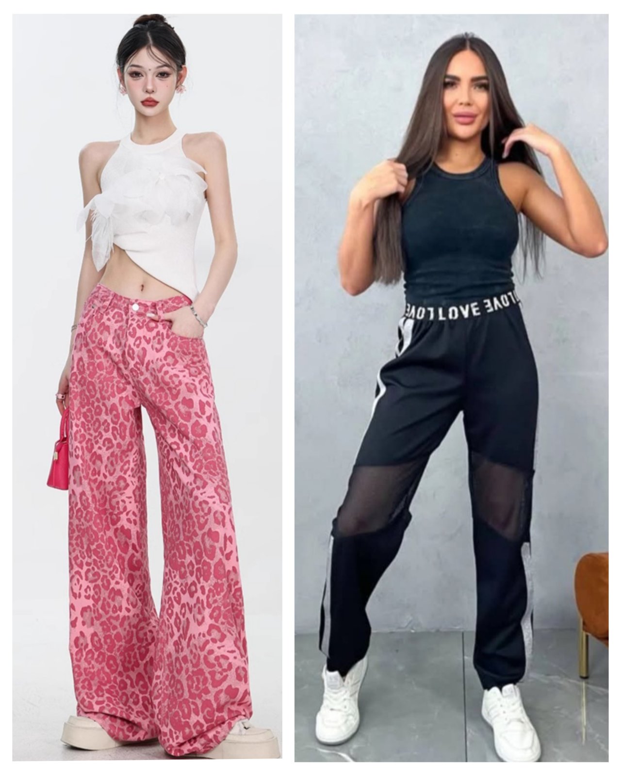 Profitez Looooooot Trendy 🩷  36 crop top + hi-rise pink pants