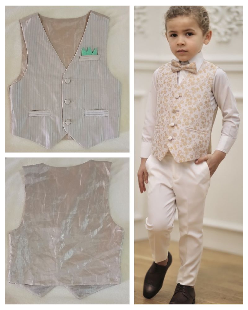 Farmla en lin +satin c'est pour un enfant de 6 ans 