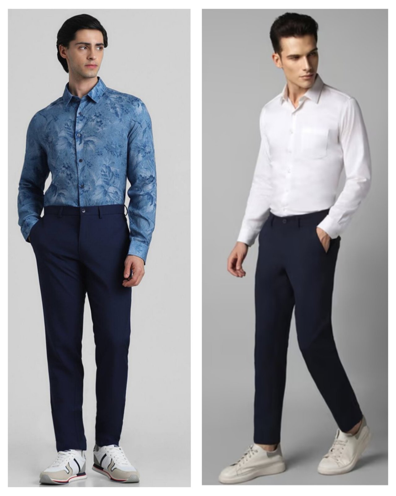 Mizyen barcha tres haute qualité de tissu ( pratique 4 saison ) Silhouette moyenne Prix adorable 🩷🤍💚 Pantalon casual coupe moderne , couleur bleu foncé très chic. Taille M (équivalent W32 – 82 cm de tour de taille).