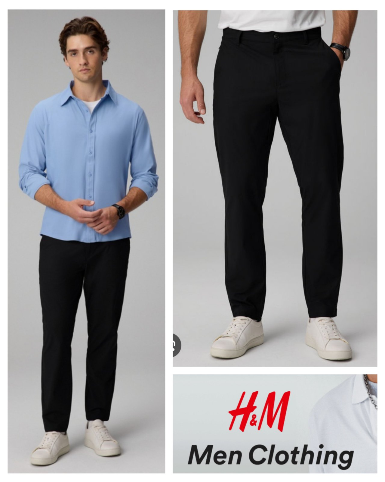 État neuf tres haute qualité de tissu ( pratique 4 saison ) sans étiquette Silhouette moyenne Prix adorable 🩷🤍💚 Pantalon casual coupe moderne , couleur bleu foncé très chic. Taille M (équivalent W32 – 82 cm de tour de taille).  