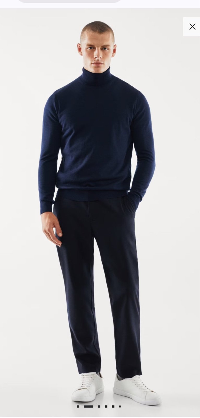  Looot 2 pantalon identique Mizyenin barcha  tres haute qualité de tissu ( pratique 4 saison ) Silhouette moyenne Pantalon casual coupe moderne , couleur bleu foncé très chic. Taille M (équivalent W32 – 82 cm de tour de taille) 