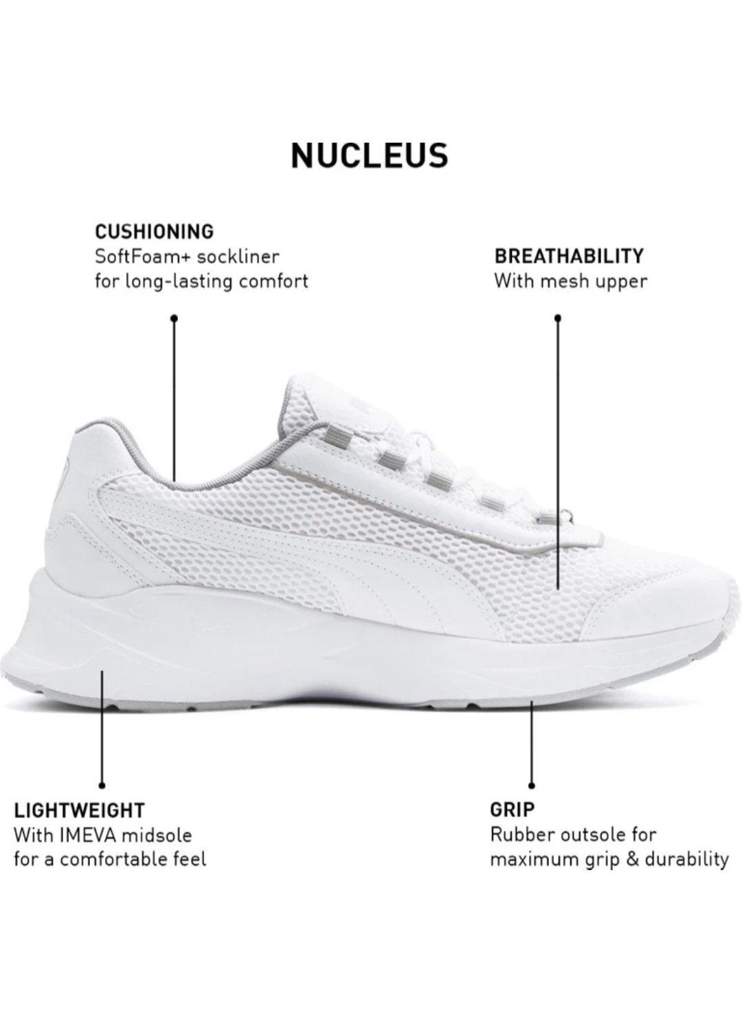 A très bas prix 💙🤎 Puma blanche ultra confortable en mesh respirant, semelle légère et design moderne sporty-chic 🤍( unisex)