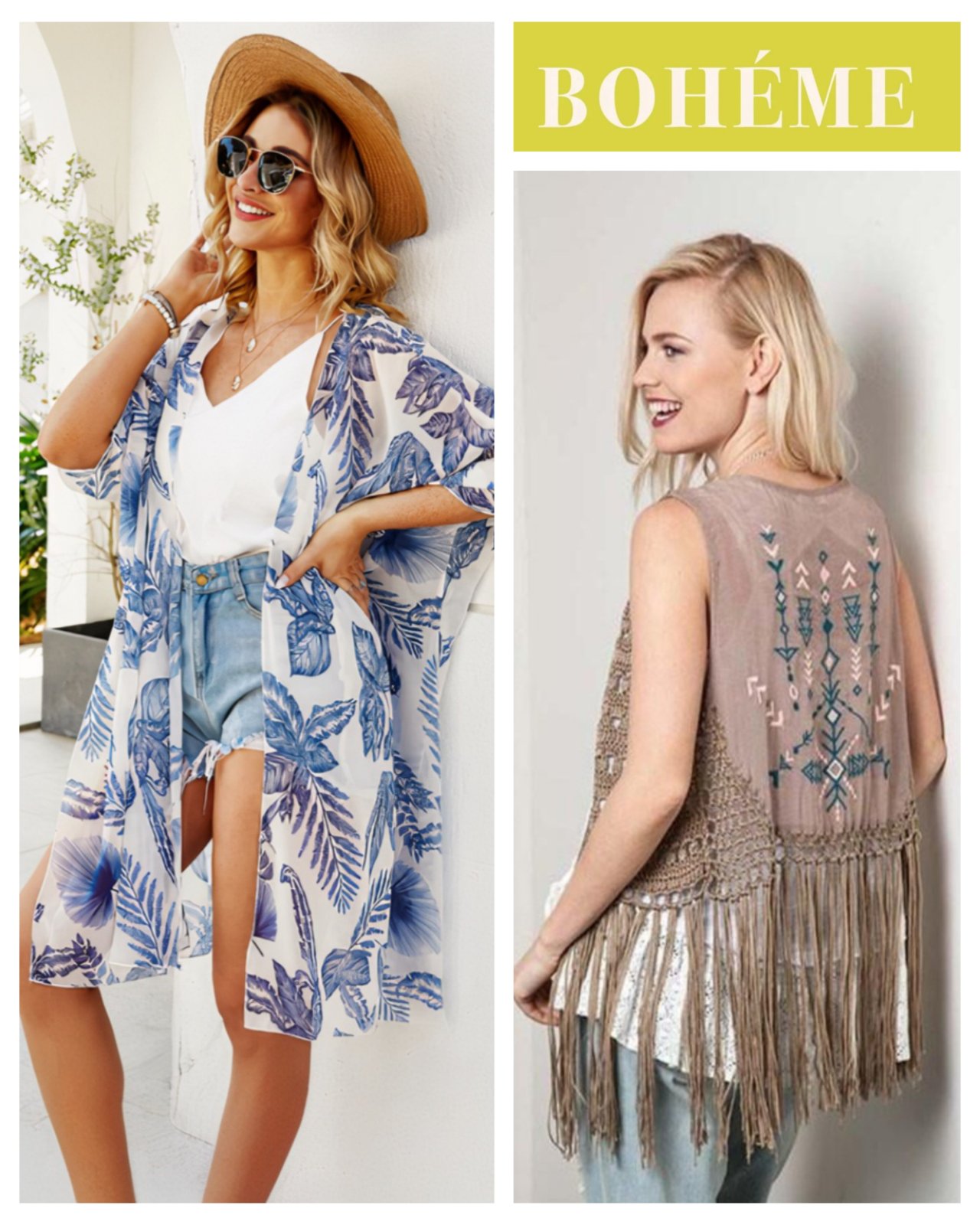 Loooot M baby blue kimono cardigan de haute qualité( tissu impeccable)+gilet crochet vintage hand made  