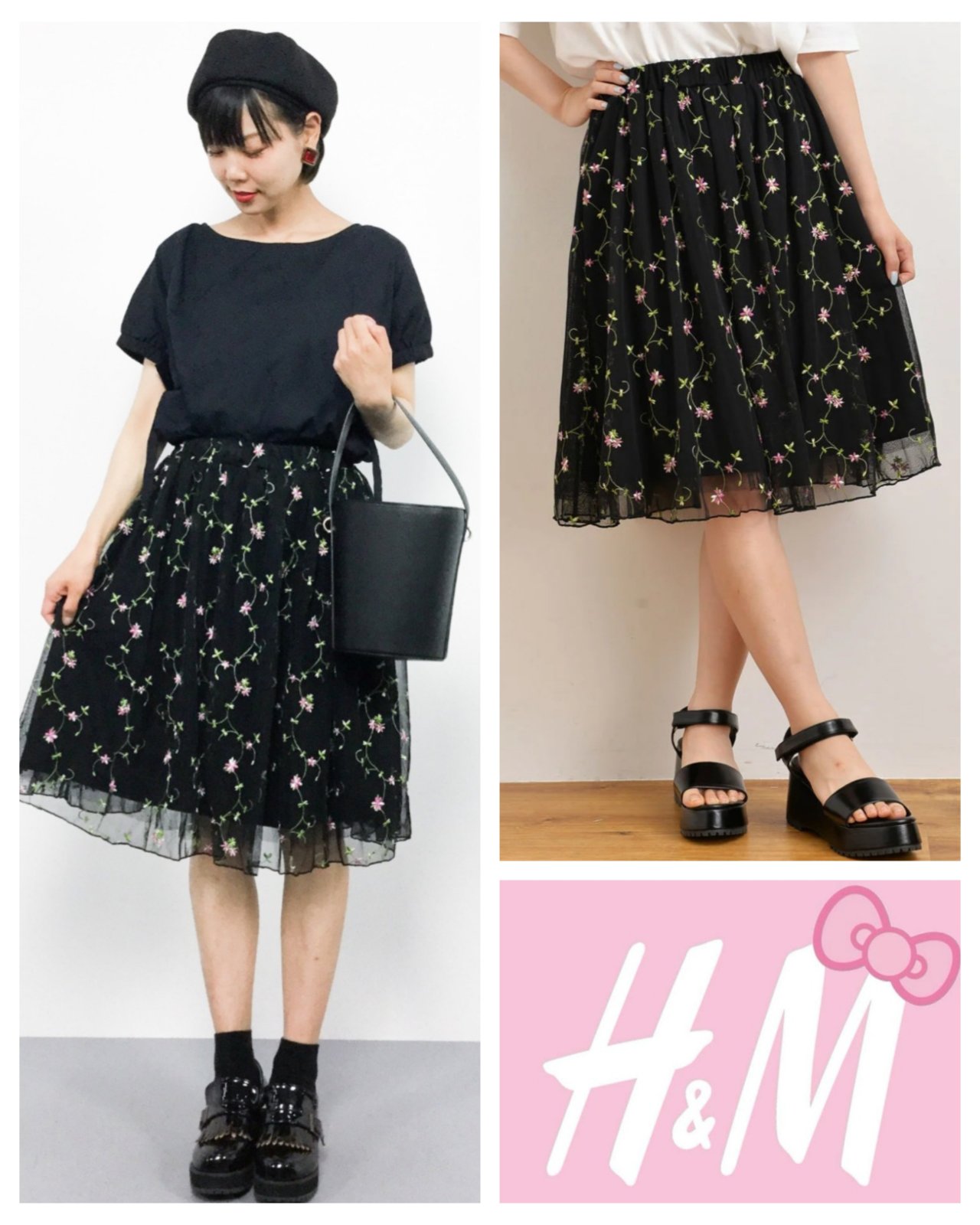 Tendance Bubbleroom Jupe florale Neuf by h&M waaw taille L - 40