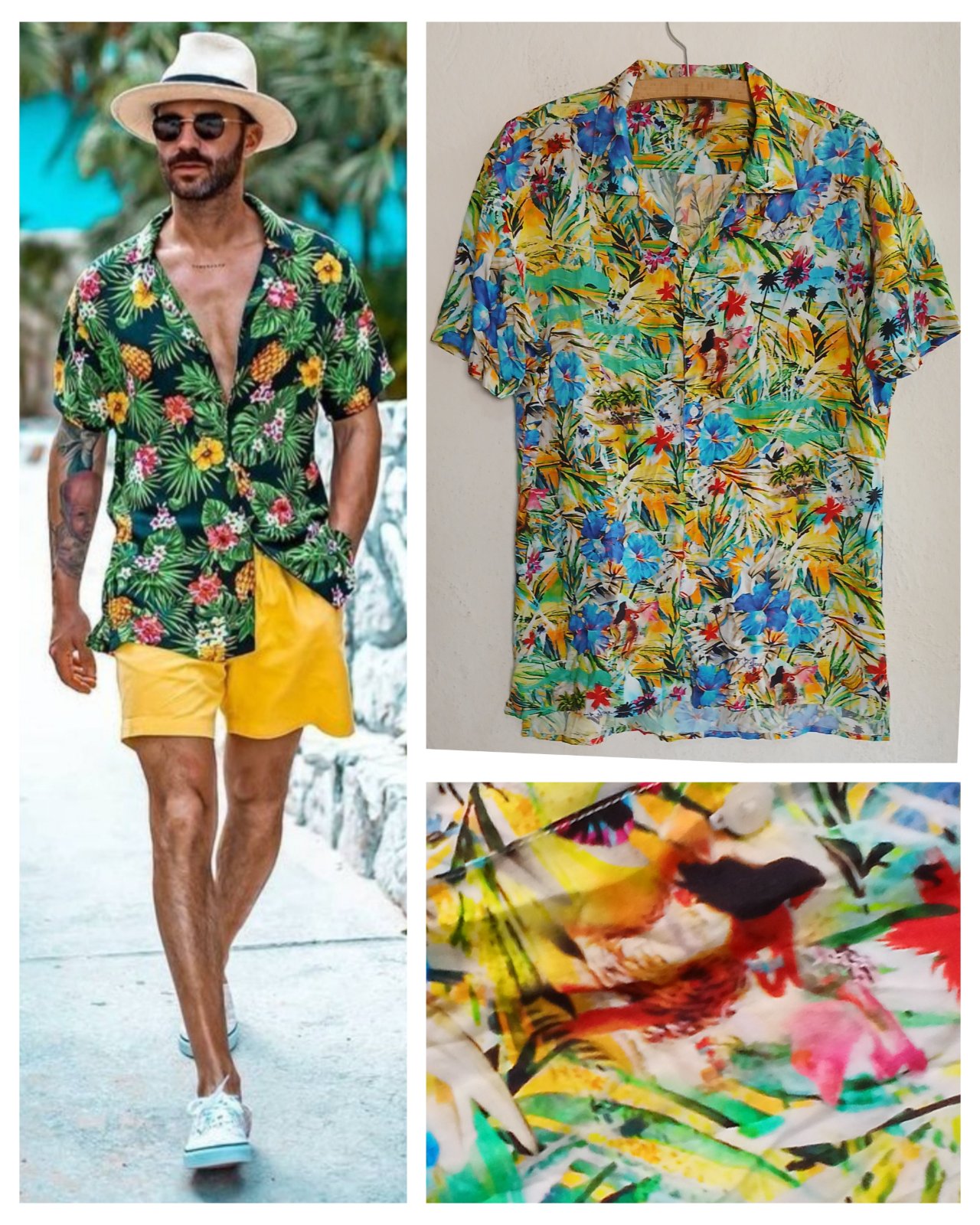  Une chemise d'exception au charme tropical, où élégance, fraîcheur et raffinement se rencontrent avec caractère