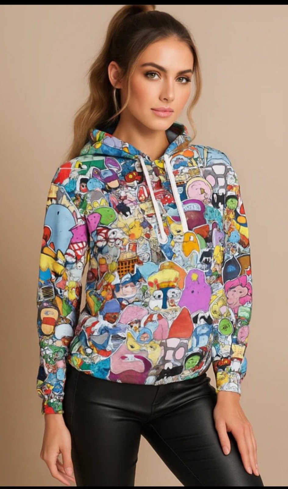 💝Neuf Hoodie dessins animés taille S - 36 💕 