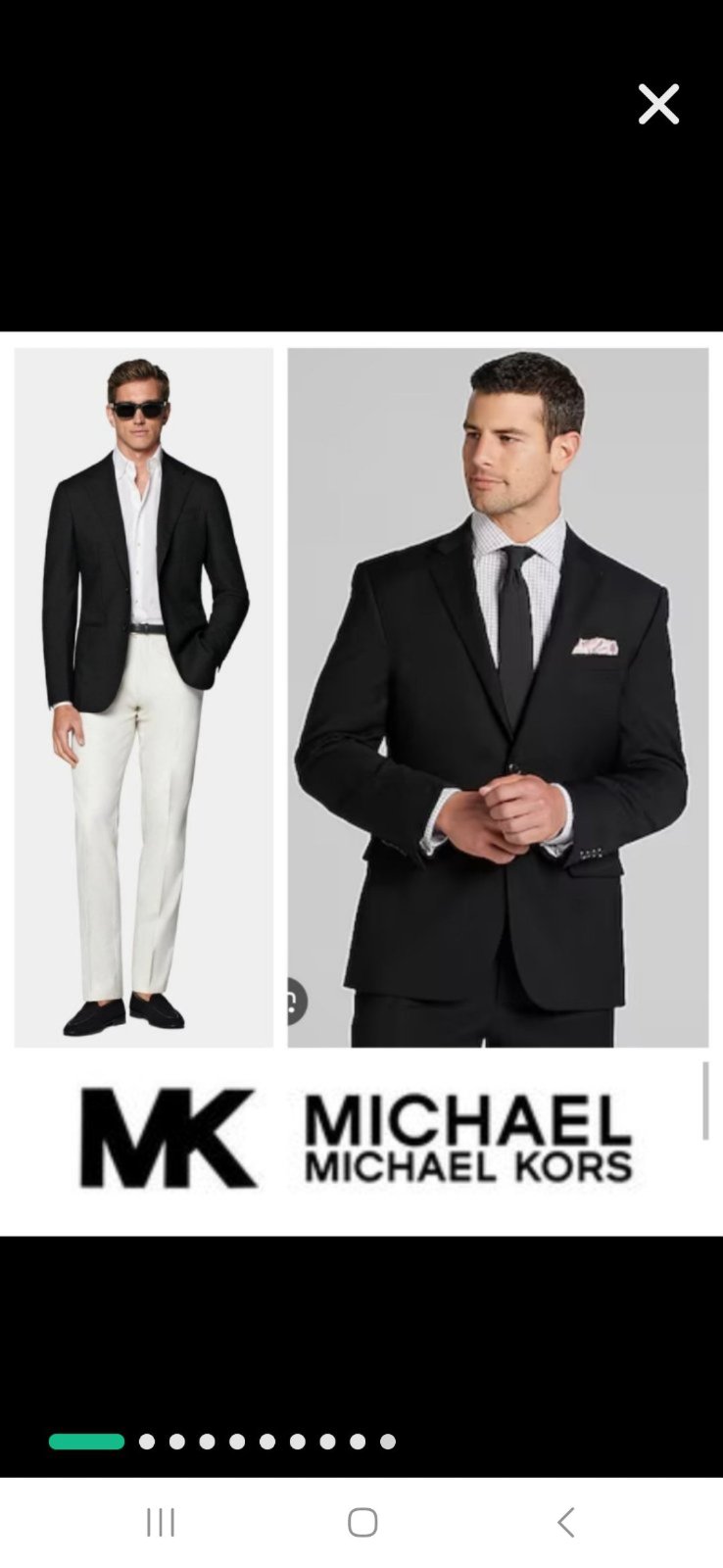 Prix choccc !!! Authentique Blazer homme Michael Kors à fines rayures Taille estimée M / 48 — 49 cm à plat Coupe élégante et légèrement droite, idéale pour un look chic professionnel ou soirée. avec doublure