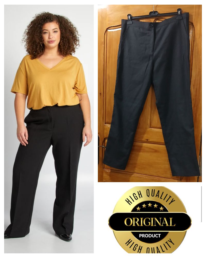 Haute qualité pontalon femme élégant taille 48 longeur de silhoutte est équilibré 