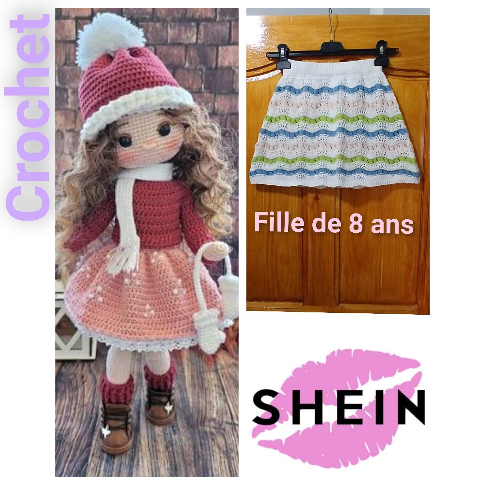  🥰😍Crochet jupe fille de 8 ans Shein 