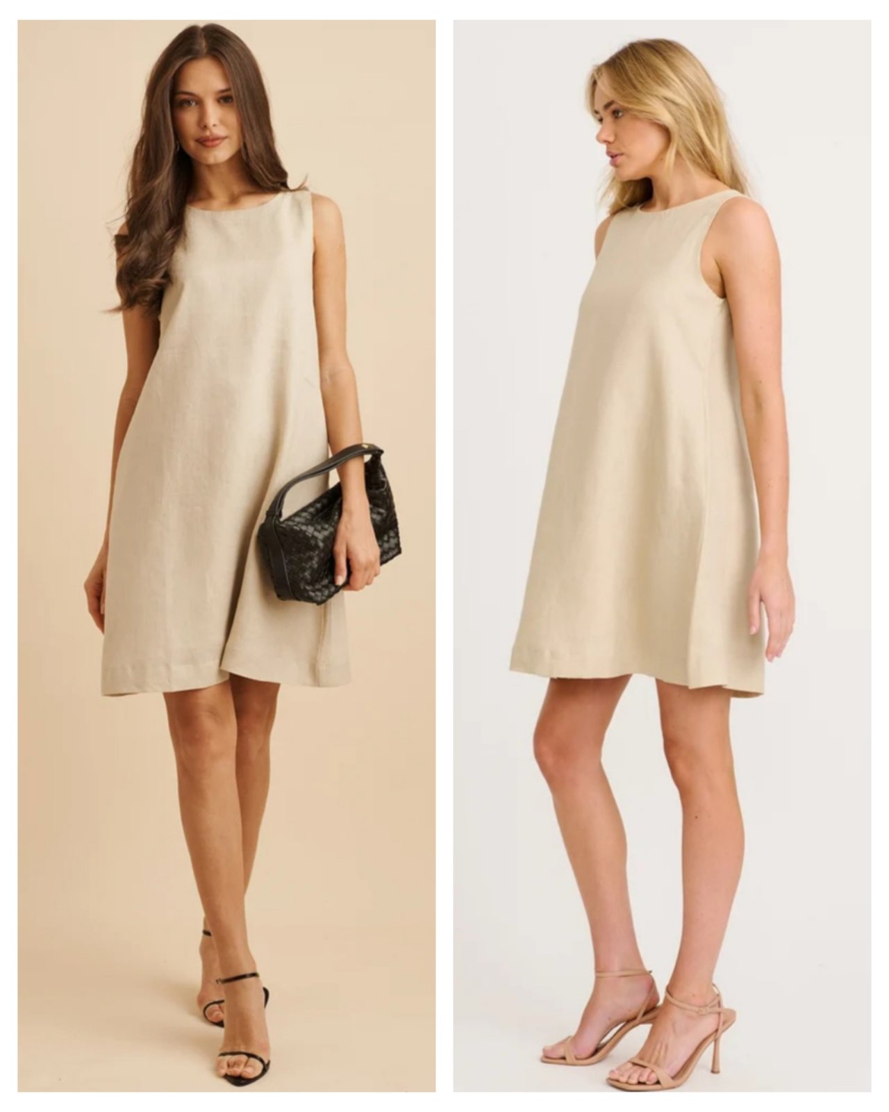  Crème dorée La classe dhkhama w fyena tjina fil h&m 9tay3a midhkhma barcha w couleur originale classe barcha tissu hyperfine yeser féminine la robe ( longueur= 84cm)